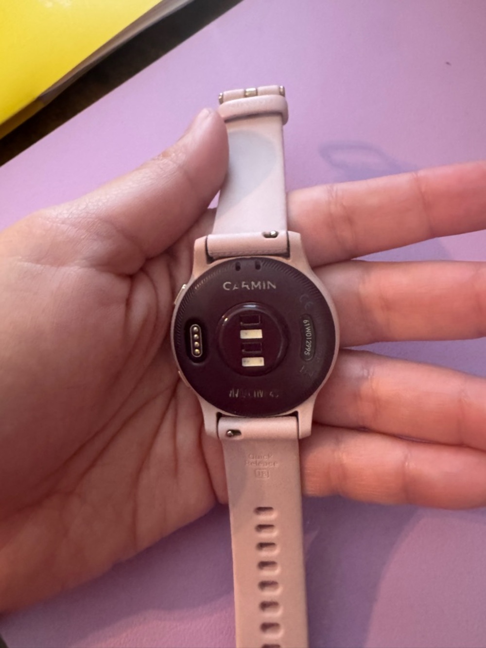 Garmin Vivoactive 4 Pink Silicone Band Smartwatch - Picture 4 of 6